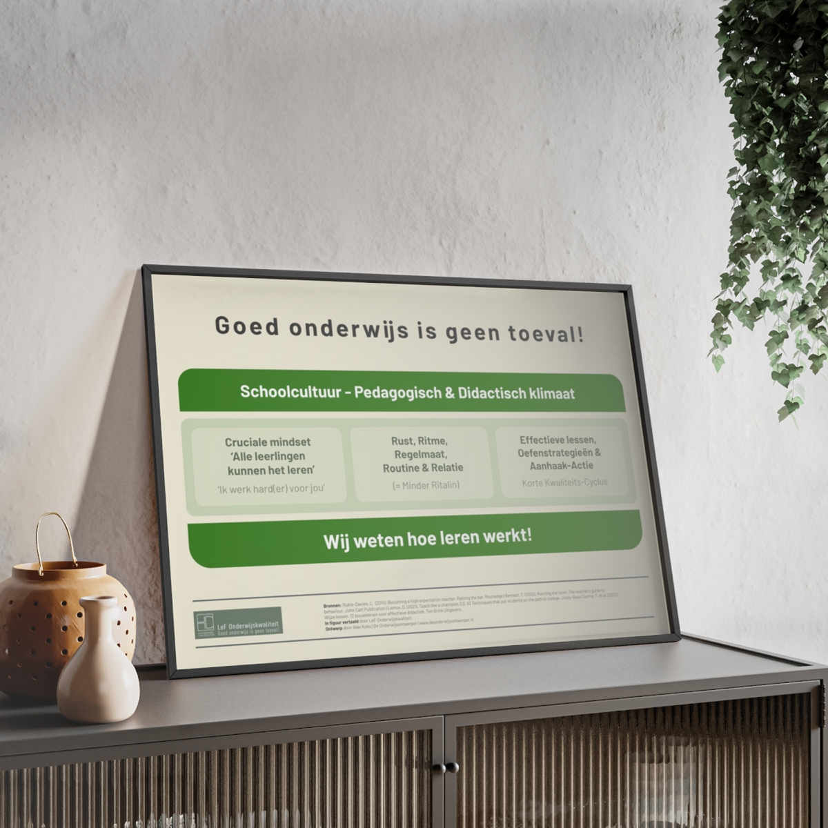 Onderwijsposter - Goed onderwijs is geen toeval